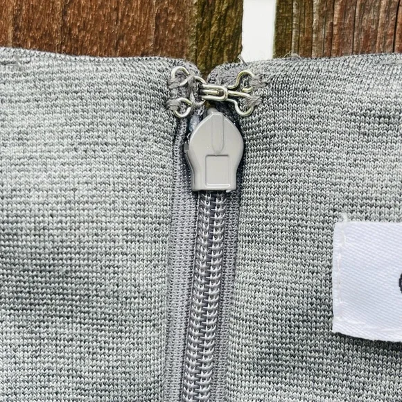 Calvin Klein Gray Textured Midi Dress - Picture 7 of 10